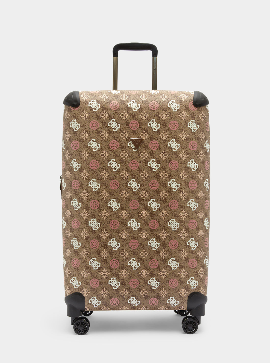 Eliette 71cm Brown Logo Suitcase - Lightweight Luggage for Travel, Business Trips & Weekend Getaways