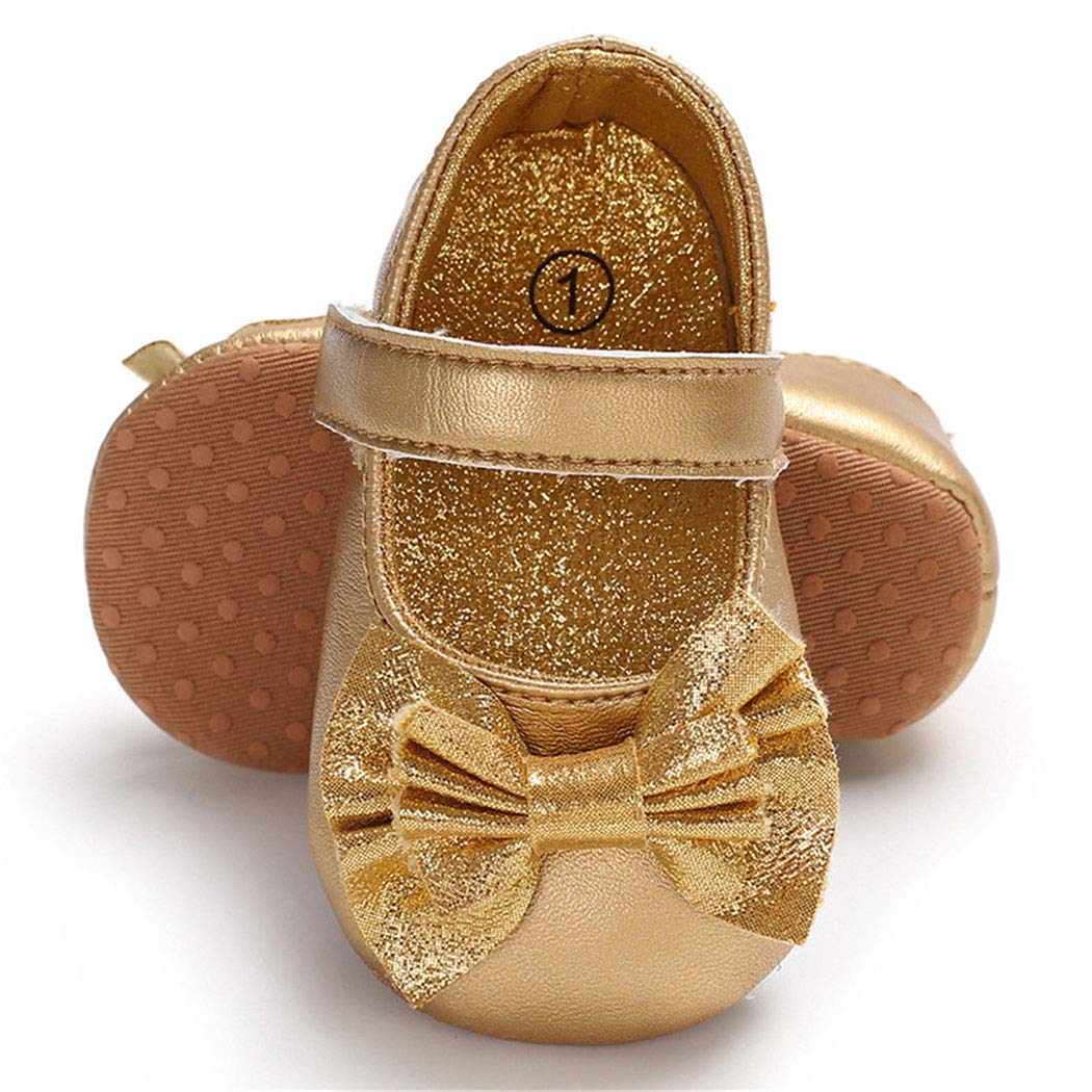BABITINA Baby Girl Mary Jane Shoes - Non-Slip First Walkers for Toddlers & Infants - Perfect for Dressy Occasions