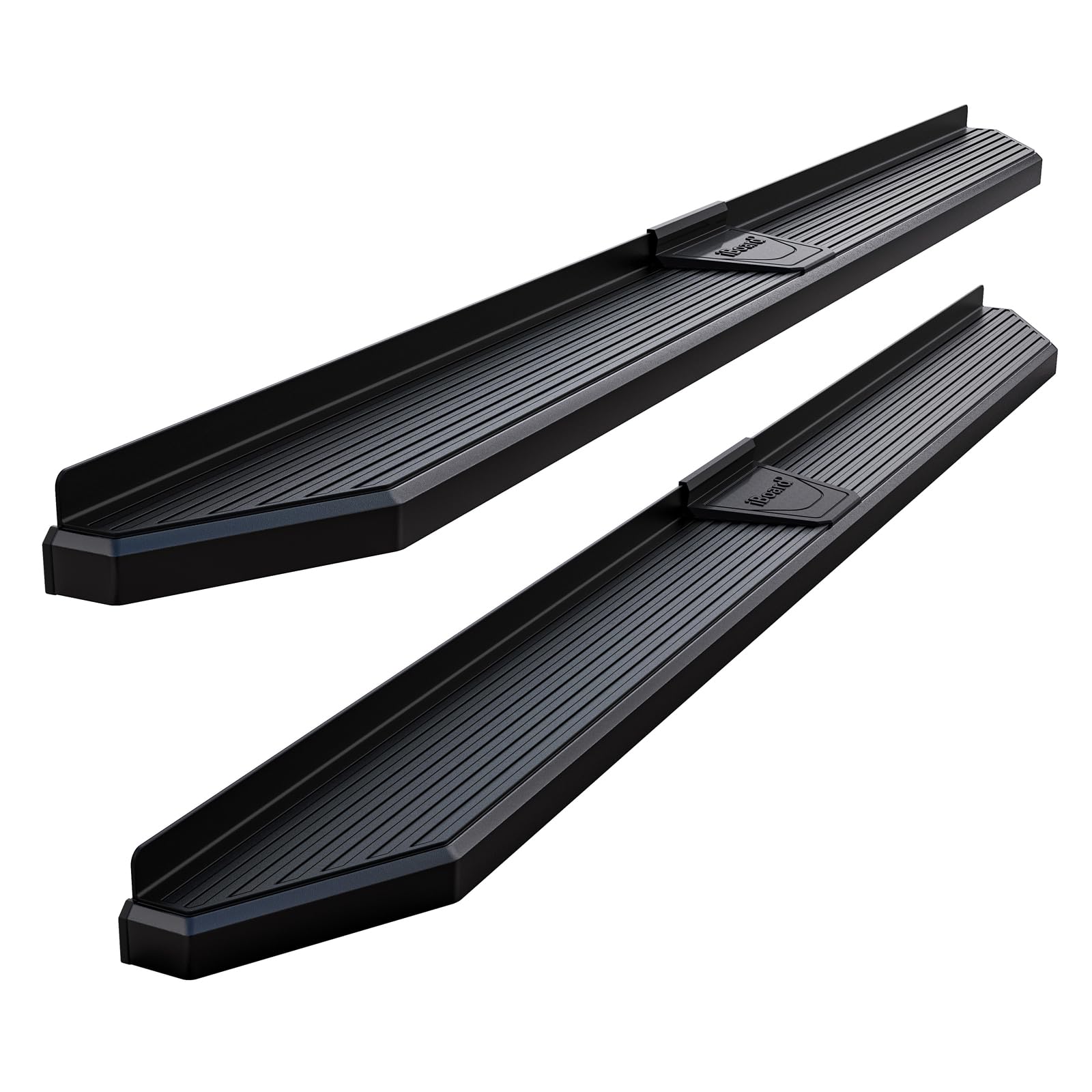 APS 6-Inch Black Flat Nerf Bars for Chevy Silverado 1500 2019-2025 & GMC Sierra 1500 2019-2025 Extended Cab | Compatible with 2500/3500 HD Models 2020-2025 (Excludes 1500 LD) | Durable Side Step Bars for Off-Road & Truck Accessories | Perfect for Hunting, Camping & Work Trucks