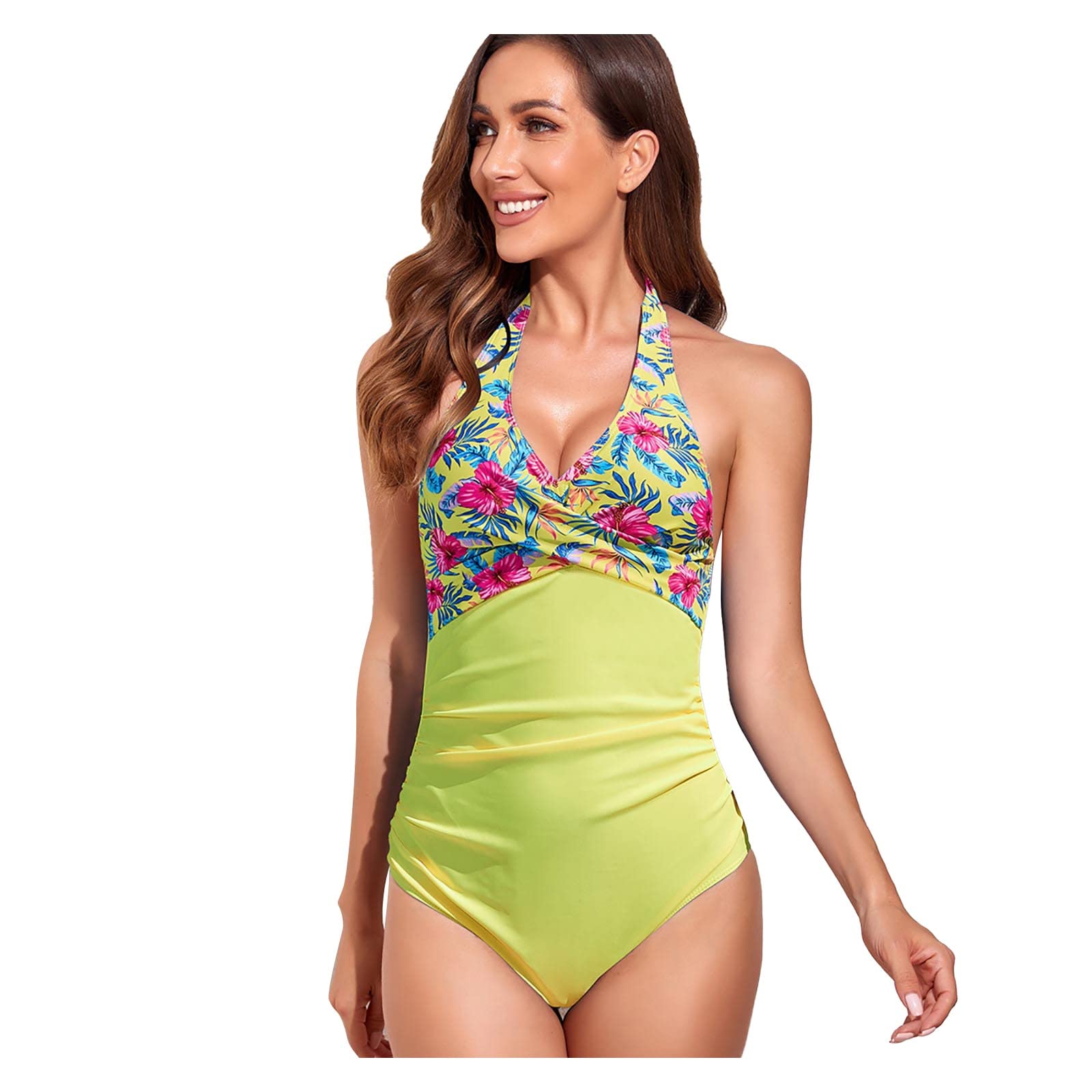 Celendi Women's One-Piece Swimsuits - Strapless Back Tie High Cut Bathing Suit for Beach, Pool & Vacation | Sexy Monokini Swimsuit for Summer Swimming, Surfing & Tropical Getaways