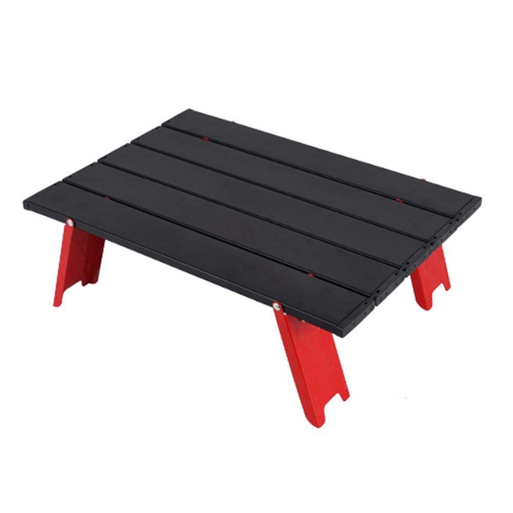 Portable Aluminum Alloy Folding Camping Table - Lightweight Outdoor Picnic, Beach, Coffee, Laptop & Computer Table for Camping, Travel, Backyard & Office Use