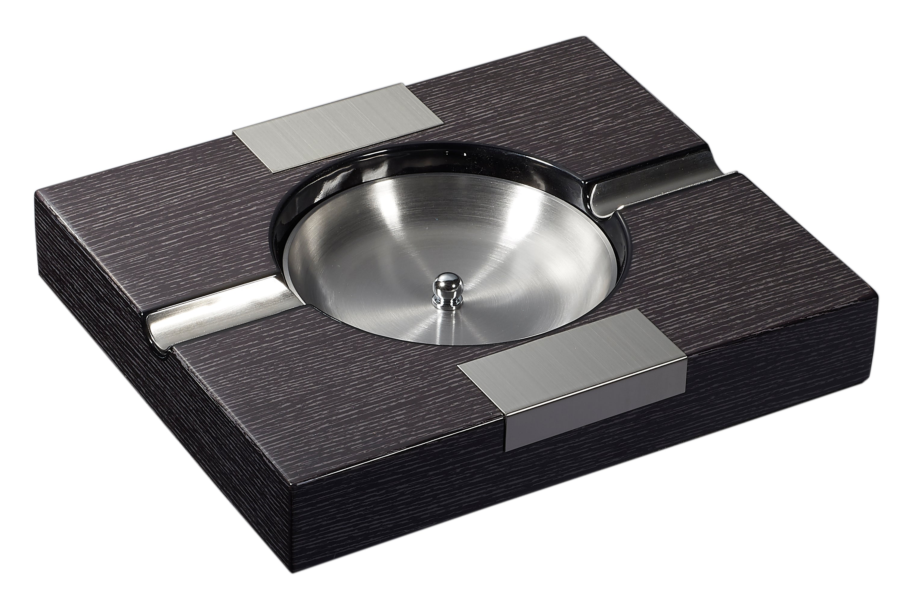Premium Arman Apricot Wood Cigar Ashtray - Handcrafted Humidor Accessory for Cigar Lovers - Perfect for Home, Office & Outdoor Smoking Areas