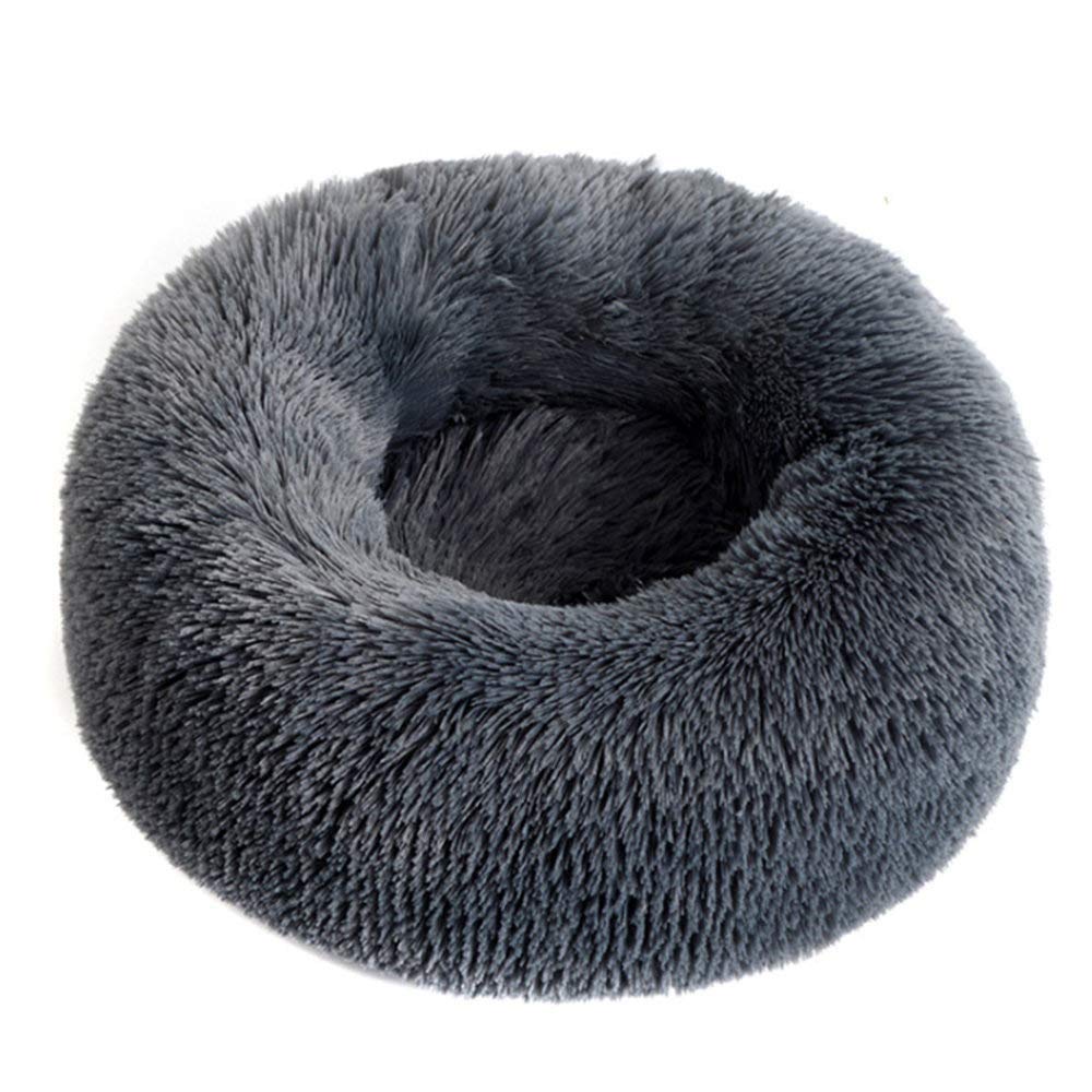 Cozy Donut Dog Bed - Round Pet Bed for Dogs & Cats, Soft Warm Cuddler Kennel with Removable Cover - Perfect for Puppy Sofa, Cat Cushion & Sleeping Bag - Ideal for Bedroom, Living Room & Pet Travel