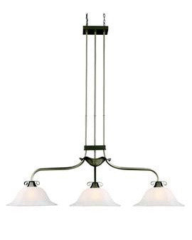 Z Lite Lighting 701-3 WM14 Modern 3-Light Island Billiard Chandelier in Satin Nickel Finish - Perfect for Kitchen Islands, Dining Rooms & Game Rooms