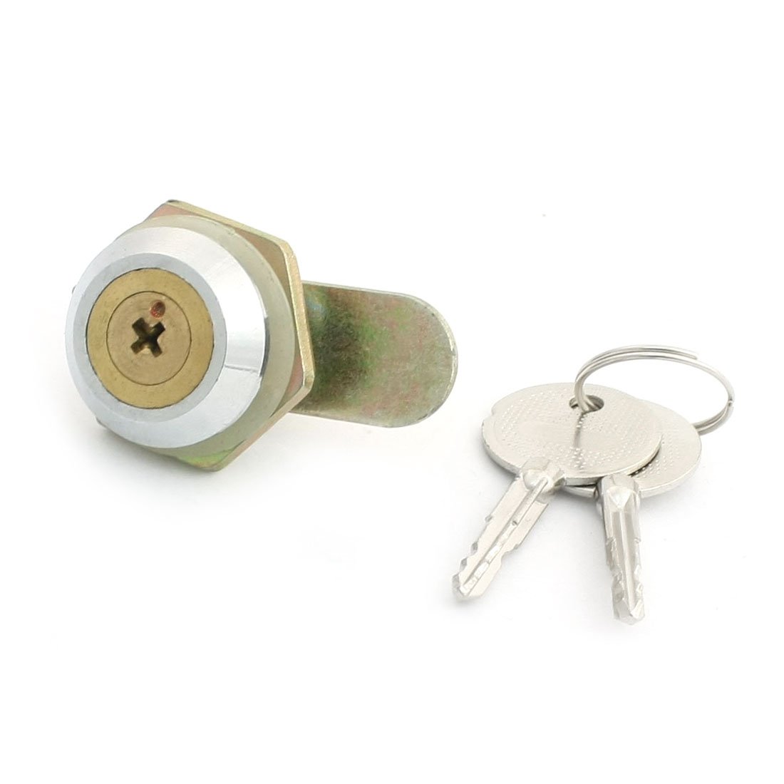 uxcell Cross Keyway Letter Box Closet Door Cylindrical Cam Lock with 2 Keys - Secure Mailbox & Cabinet Lock for Home, Office & Storage