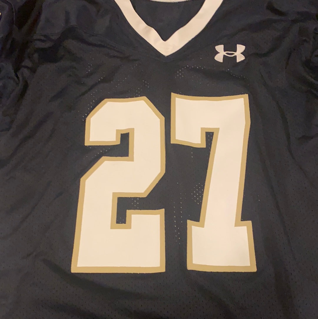 Authentic Under Armour Notre Dame Fighting Irish #27 Game-Worn Football Jersey - 2017 Season - Perfect for Game Day, Collecting & Fan Memorabilia