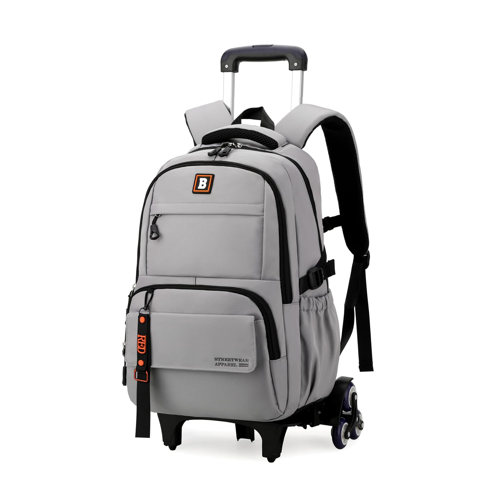 Rolling Backpack for Boys & Kids - Wheeled School Backpack with Trolley Handle for Teens & Elementary Students | Perfect for School, Travel & Daily Commute