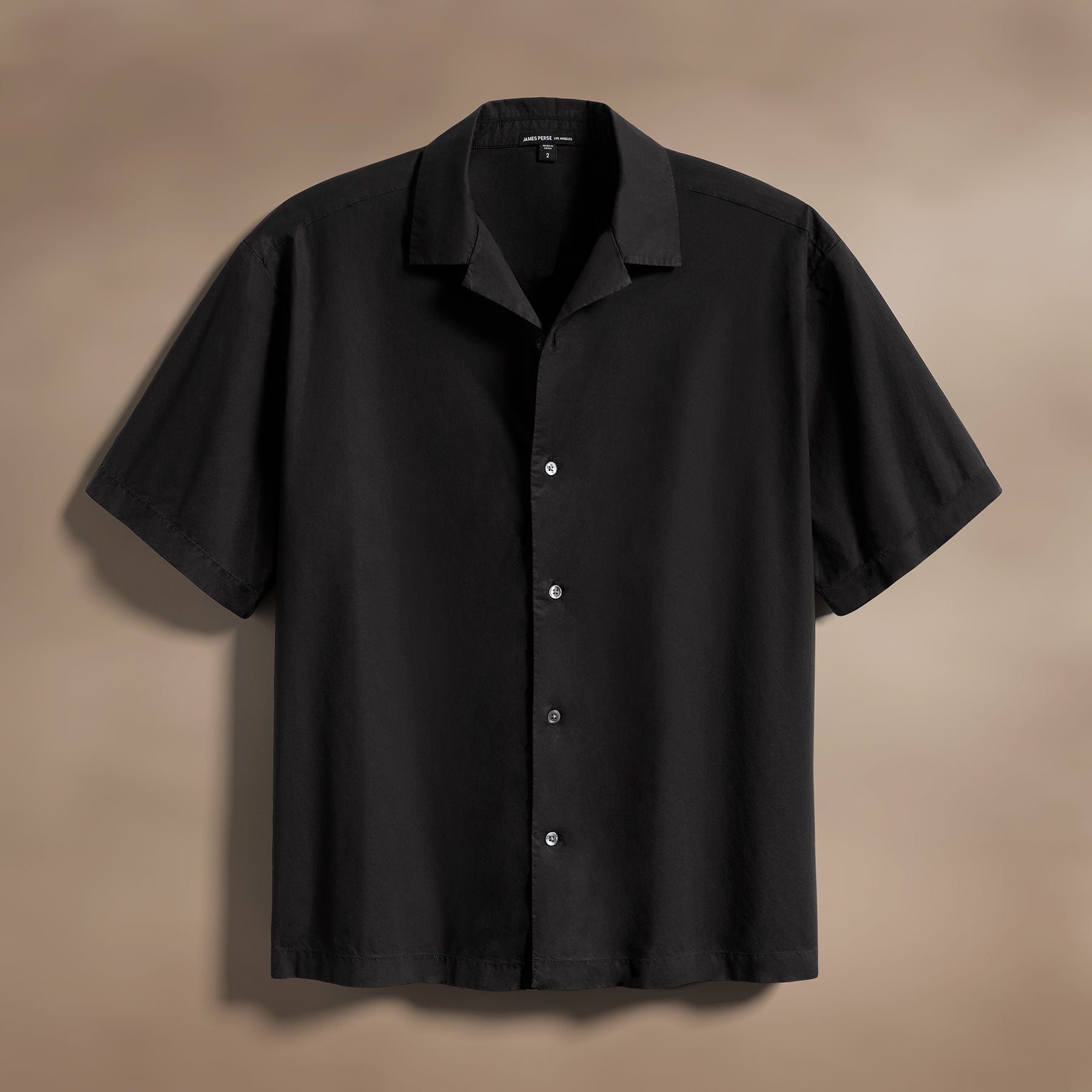 Oversized Stretch Poplin Short Sleeve Shirt for Men - Comfortable Relaxed Fit Casual Button Down Shirt in Black | Perfect for Summer Outfits, Beach Wear and Street Style Fashion