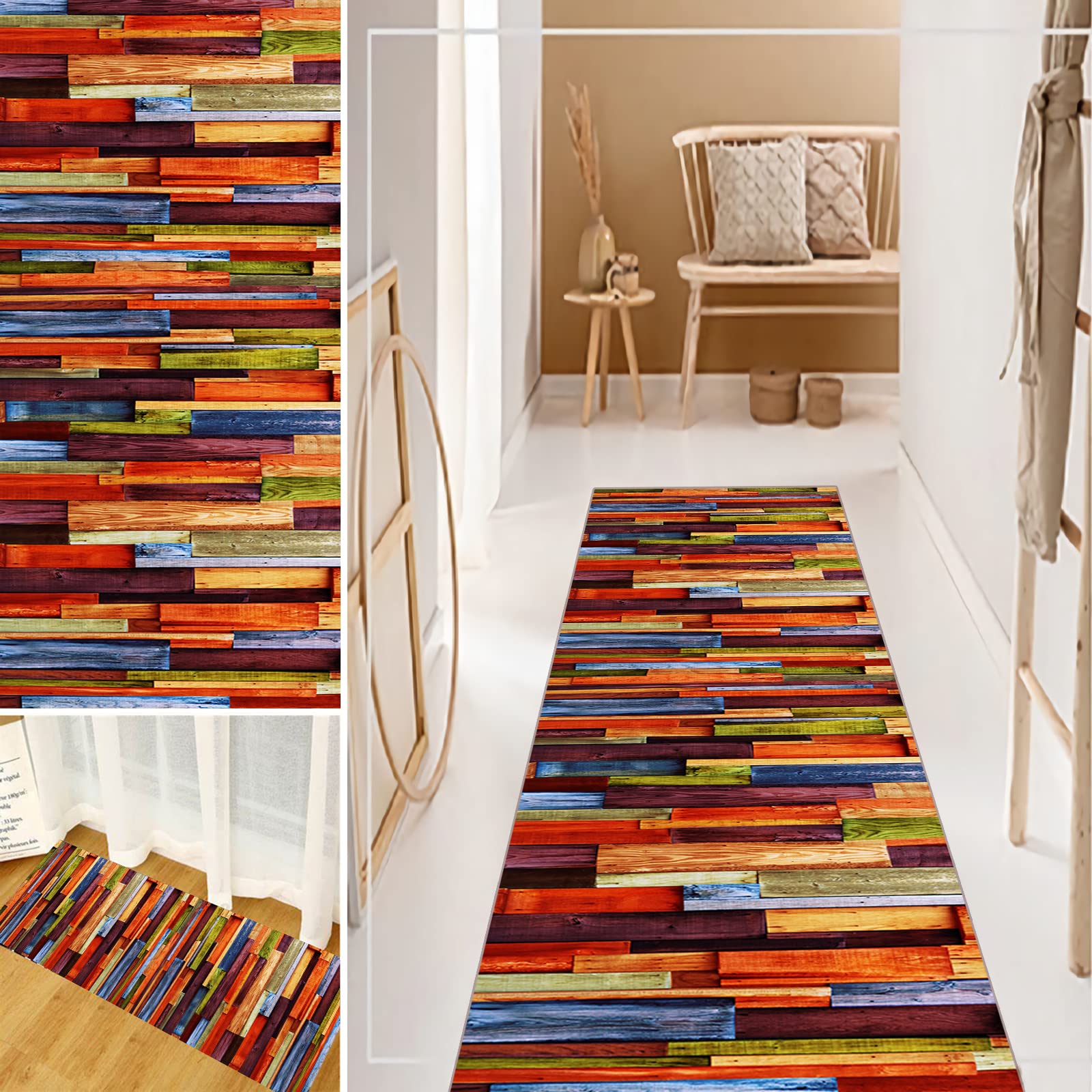 Non-Slip Modern Hallway Runner Rug 2'4