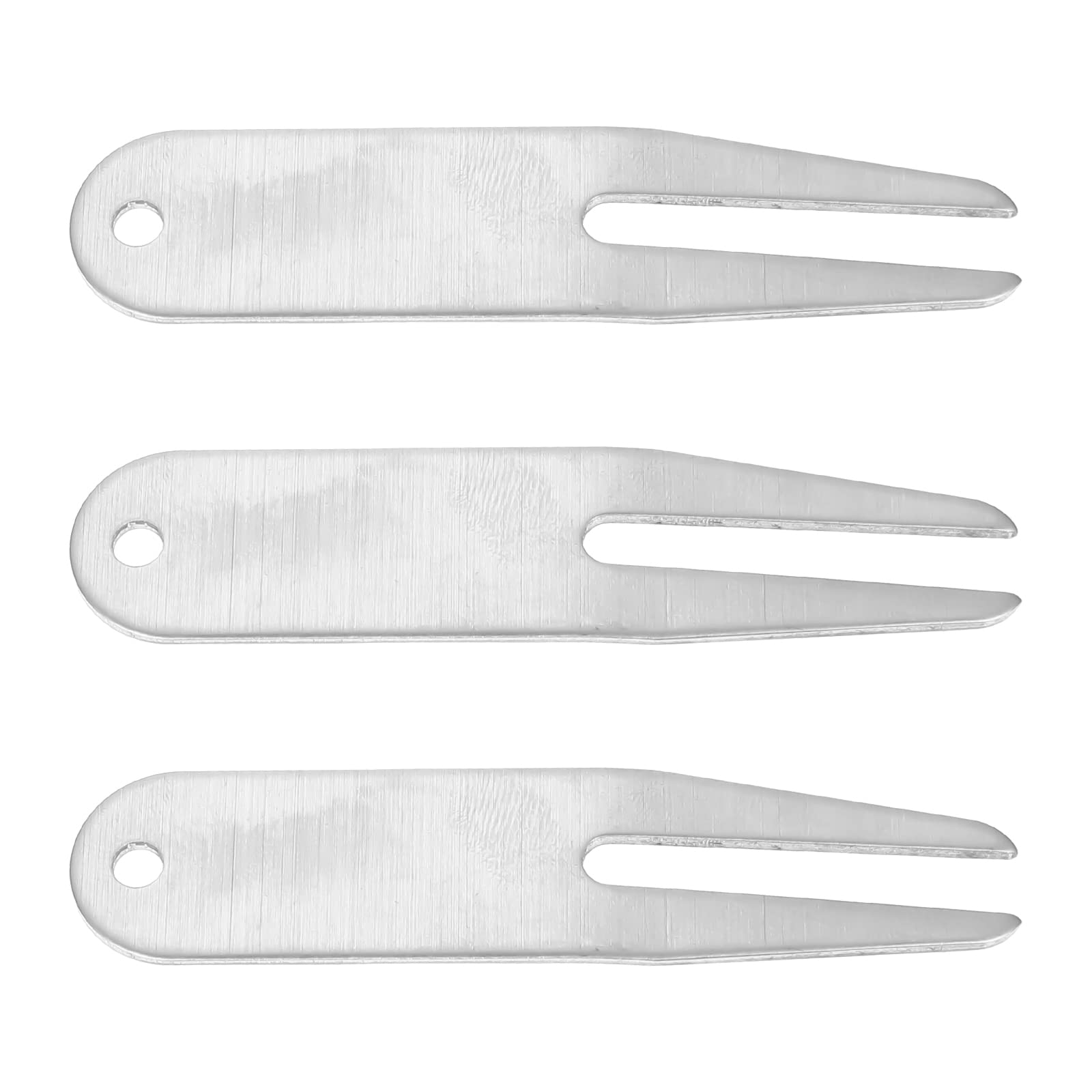 **LIOOBO 3-Piece Green Golf Divot Repair Forks - Mini Lawn Turf Repair Tool for Golf Course & Backyard - Durable Outdoor Accessories for Golfers & Gardeners**    *(Use Case: Perfect for repairing divots on golf courses, maintaining backyard lawns, and keeping turf healthy for sports fields.)*