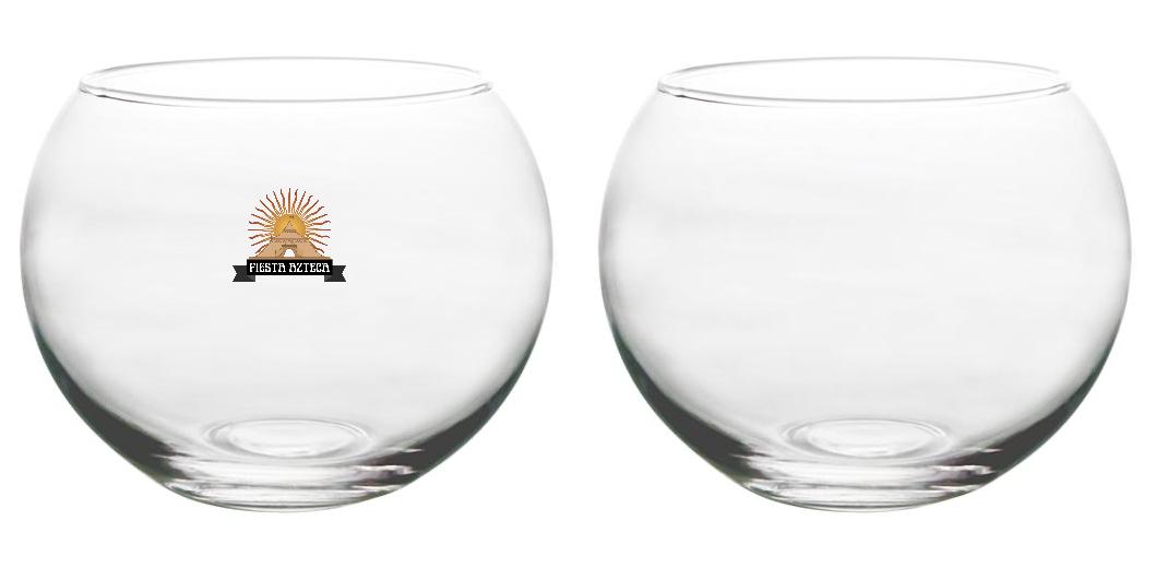 BarConic® 48 oz Tropical Fish Bowl Glass - Unique Decorative Drinking Glass for Cocktails, Beer, and Party Drinks - Perfect for Themed Parties, Home Bars, and Tropical Decor