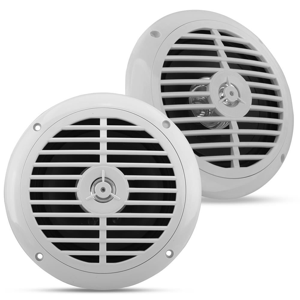 6.5 Inch Marine Component Speakers - Waterproof Boat Audio System for Marine, RV, and Outdoor Use