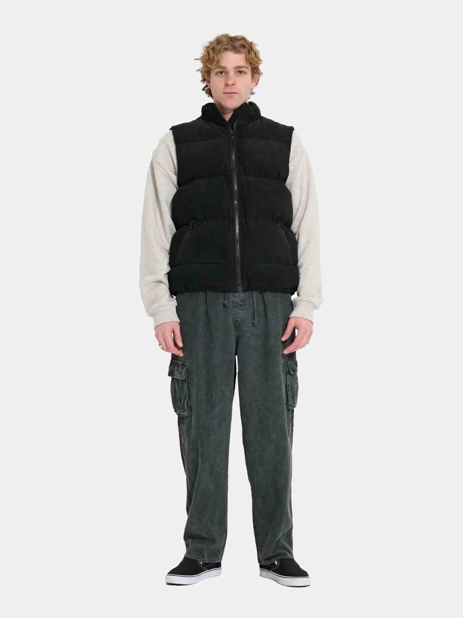 Misfit Pound For Pound Corduroy Puffa Vest - Lightweight Warm Winter Jacket for Men & Women - Perfect for Outdoor Activities, Hiking, and Casual Wear