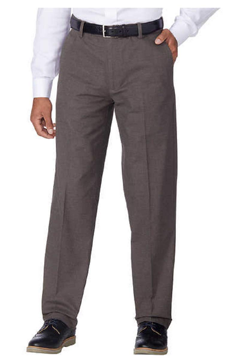 Kirkland Signature Men's Non-Iron Comfort Dress Pants - Wrinkle-Free Office & Travel Pants for Business Casual Wear