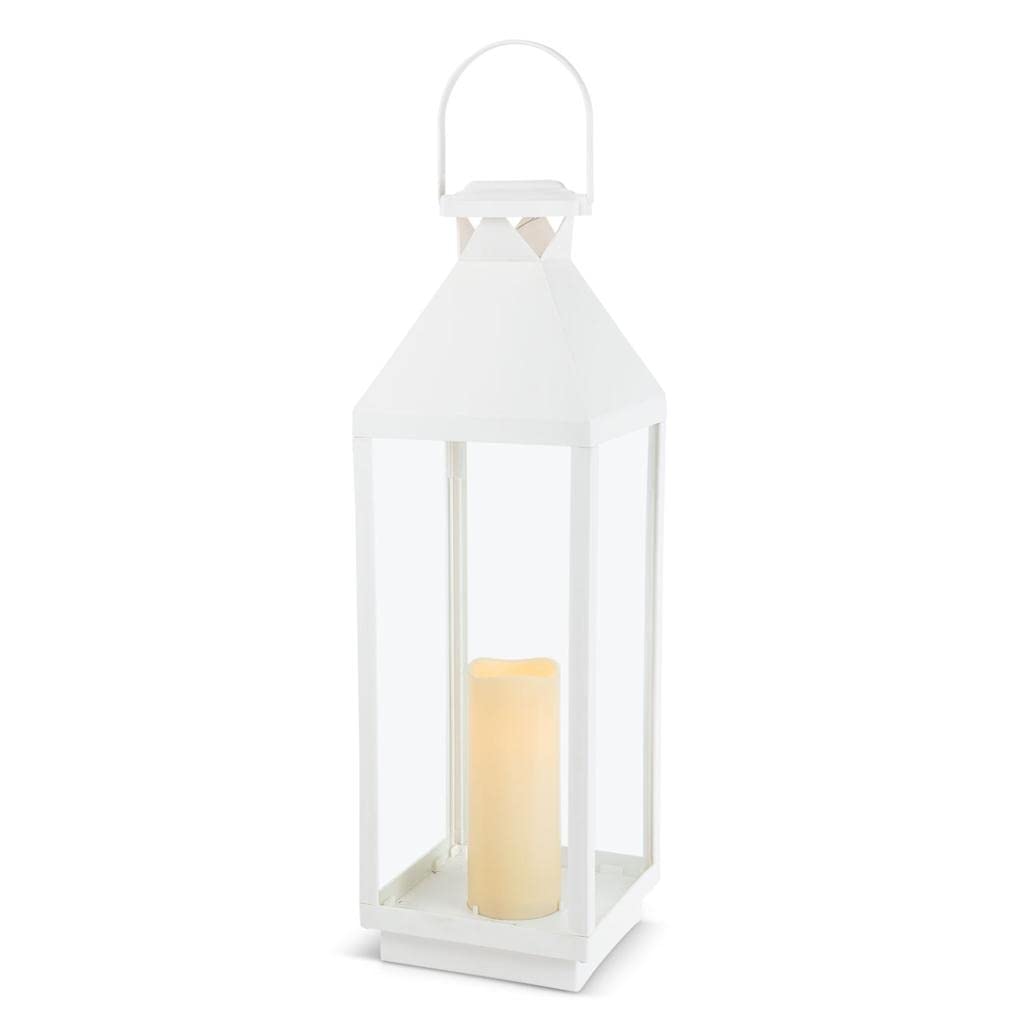 Gerson 45184 24-Inch White Battery Operated LED Candles with Timer - Flameless Decorative Candles for Home, Wedding, Party & Christmas Decorations