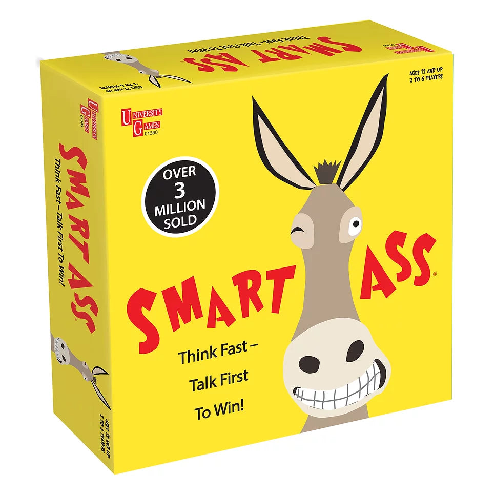 Smart Ass Trivia Board Game - Fun Family Party Game for Adults & Teens - Perfect for Game Nights, Gatherings & Social Events
