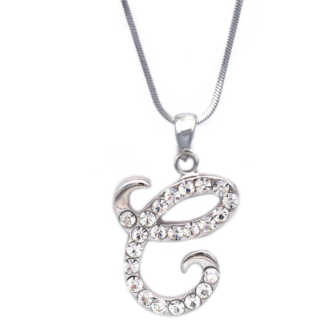 Personalized Small Initial Cursive Letter Charm Pendant Necklace - Dainty Gold/Silver Name Necklace for Women - Perfect Gift for Birthday, Anniversary & Valentine's Day