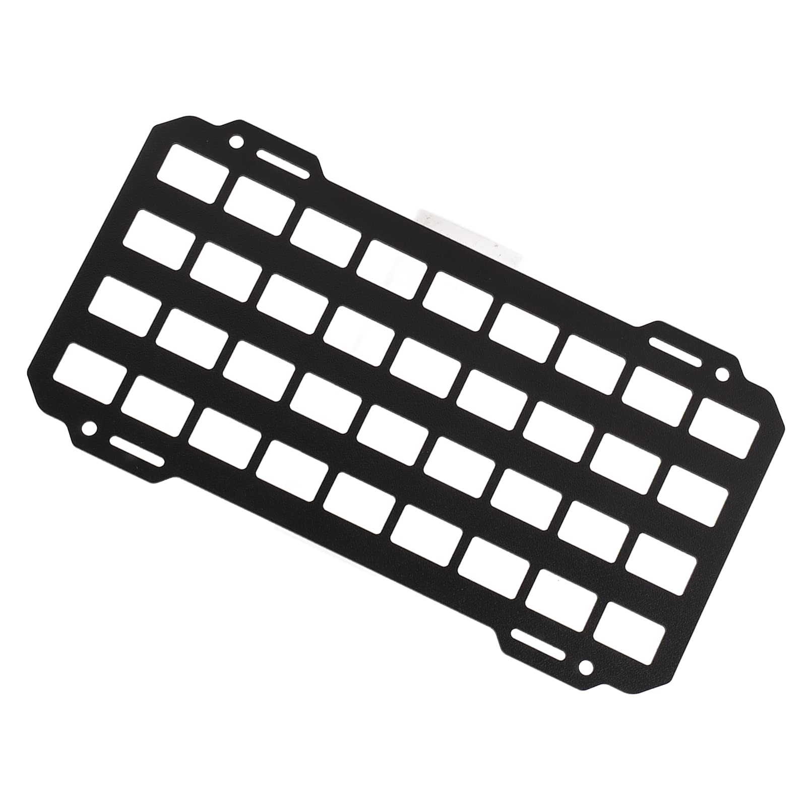 Qqmora Black Plastic Car Sun Visor Organizer - Space Saving Sunglasses & Small Items Holder - Durable Gadget Storage for Road Trips & Daily Commutes