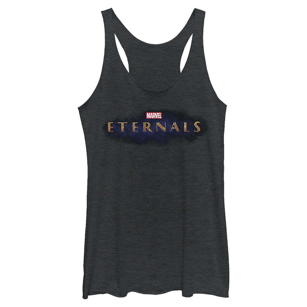 Marvel Eternals Women's Official Movie Logo Juniors Tri-Blend Tank Top - Casual Wear, Cosplay & Superhero Fan Outfits