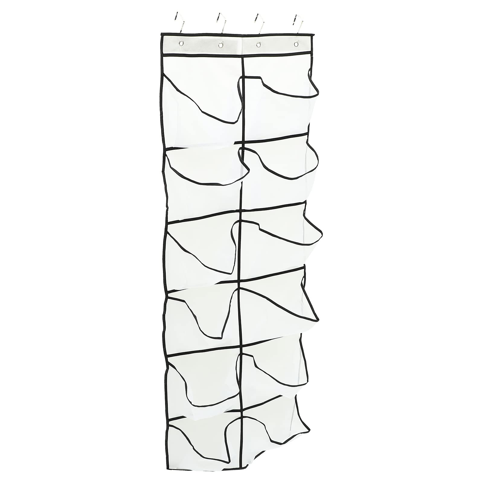 Cabilock Multi-Grid Shoe Organizer Hanging Door Storage Bag - Perfect for Closet, Bedroom, and Entryway Organization