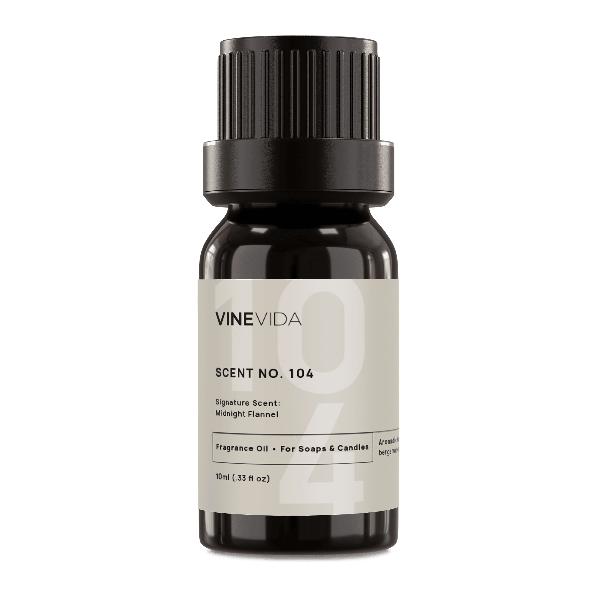 Premium No. 104 Midnight Flannel Fragrance Oil for Handmade Soaps, Candles & Diffusers - Warm Spicy Aroma for Cozy Evenings & Relaxation
