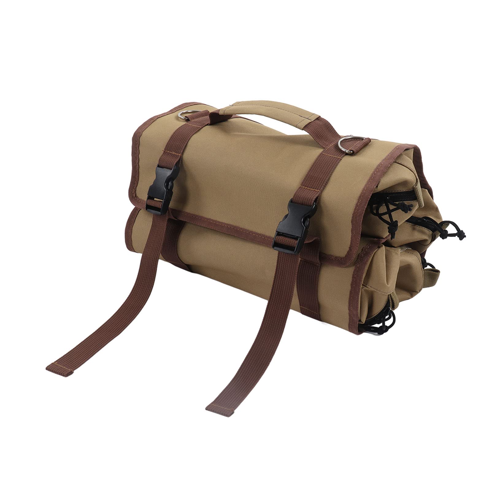 Zerodis Detachable Hardware Tool Bag with 4 Removable Pockets - Durable Oxford Cloth Construction, Double Zipper & Large Capacity - Perfect for Outdoor Work, Construction Sites, DIY Projects & Home Repairs