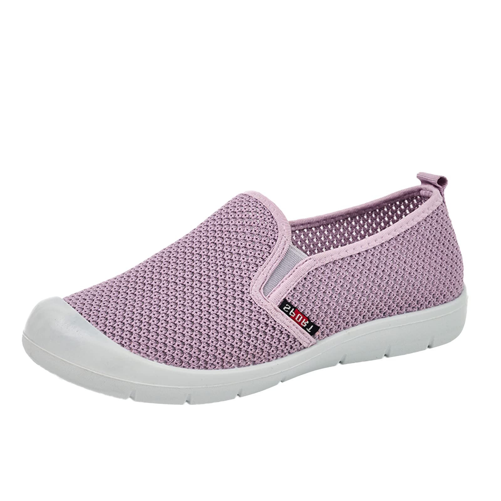 **Women's Lightweight Comfortable Non-Slip Casual Sneakers - Flat Work Shoes for Running, Walking & Everyday Wear | Classic Nylon Design**