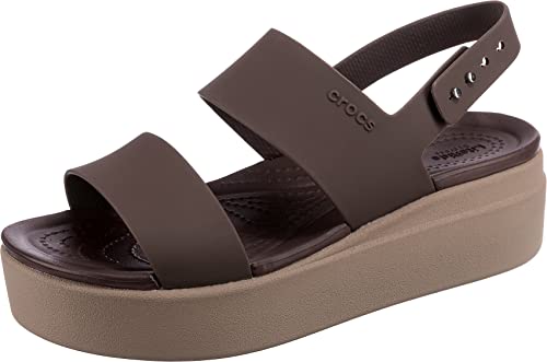 Crocs Women’s Brooklyn Low Wedge Platform Sandals - Comfortable Casual Shoes for Summer, Beach & Outdoor Wear