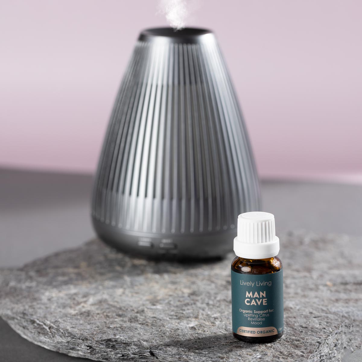 Organic Essential Oil for Men - 15ml Aromatherapy Oil for Relaxation, Stress Relief & Focus - Perfect for Man Cave, Meditation & Massage