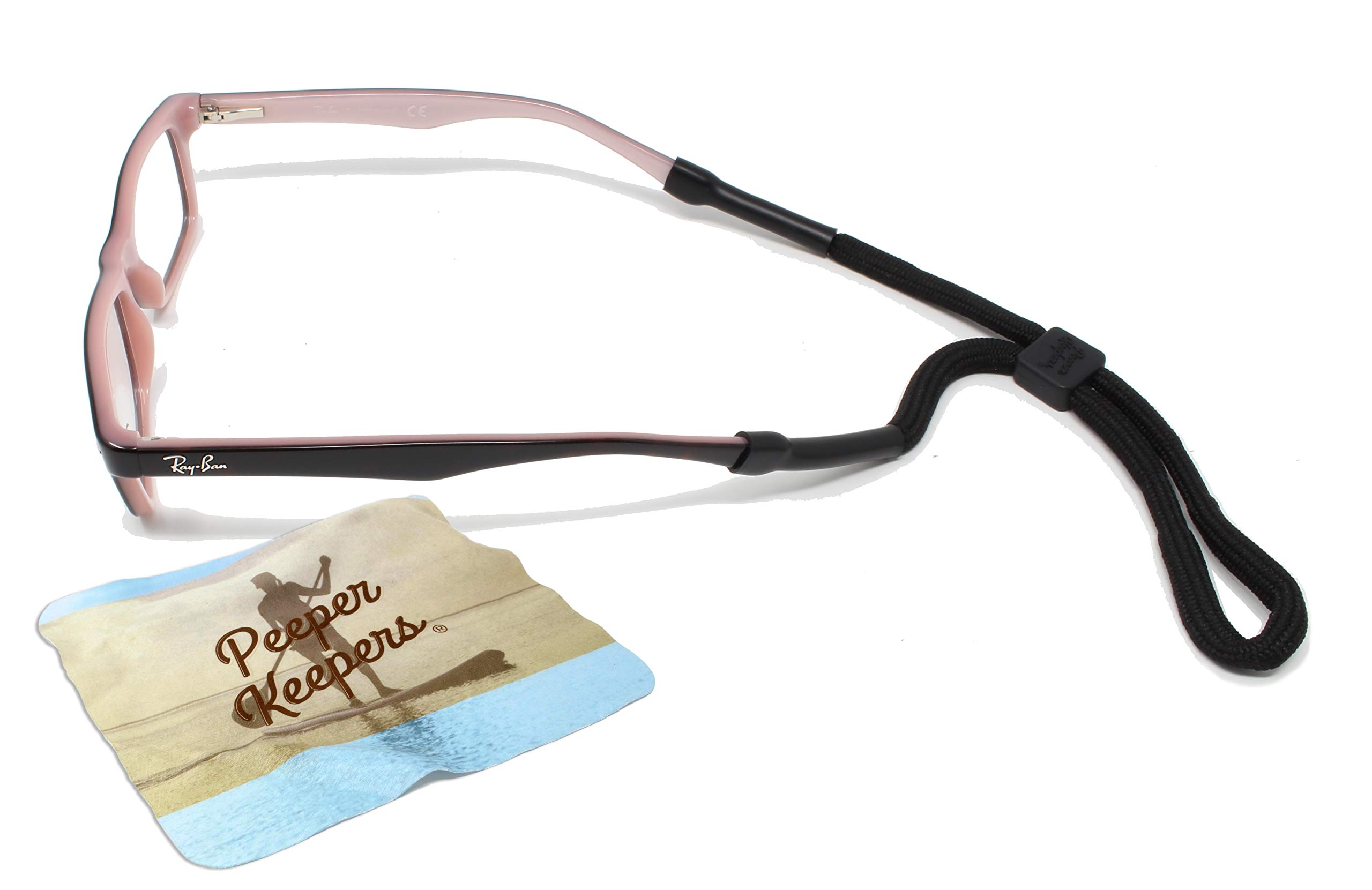 Kids Sports Eyeglass Cord Retainer with Microfiber Cloth & Screwdriver - Adjustable Sunglass Holder for Active Children - Perfect for Sports, Running, Swimming and Outdoor Activities