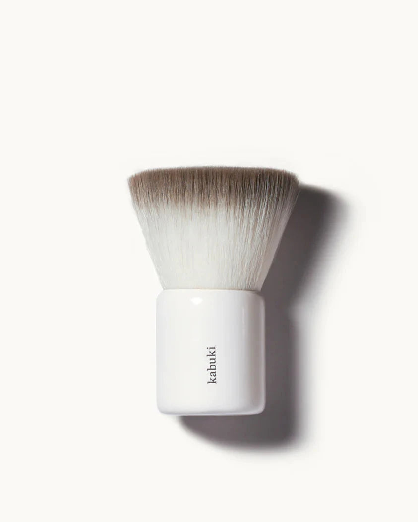 Ere Perez Eco Vegan Kabuki Brush - Natural Makeup Brush for Powder & Blush | Cruelty-Free & Sustainable Beauty Tool for Flawless Finish | Perfect for Everyday Makeup & Professional Use