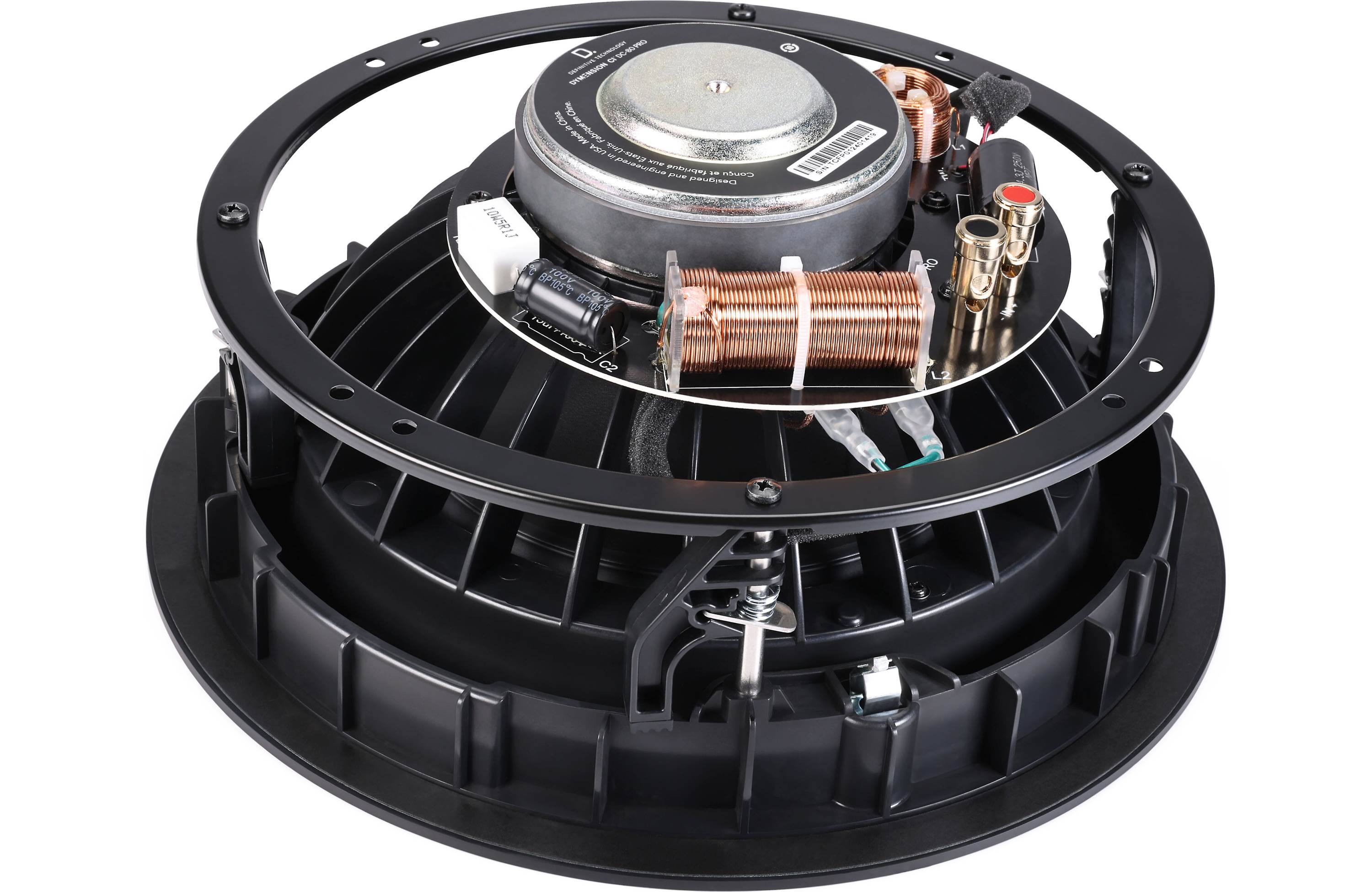 Definitive Technology Dymension DC 80 PRO 8 Inch In-Ceiling Speaker - High Performance Home Audio System for Surround Sound, Home Theater & Background Music (Single Speaker)