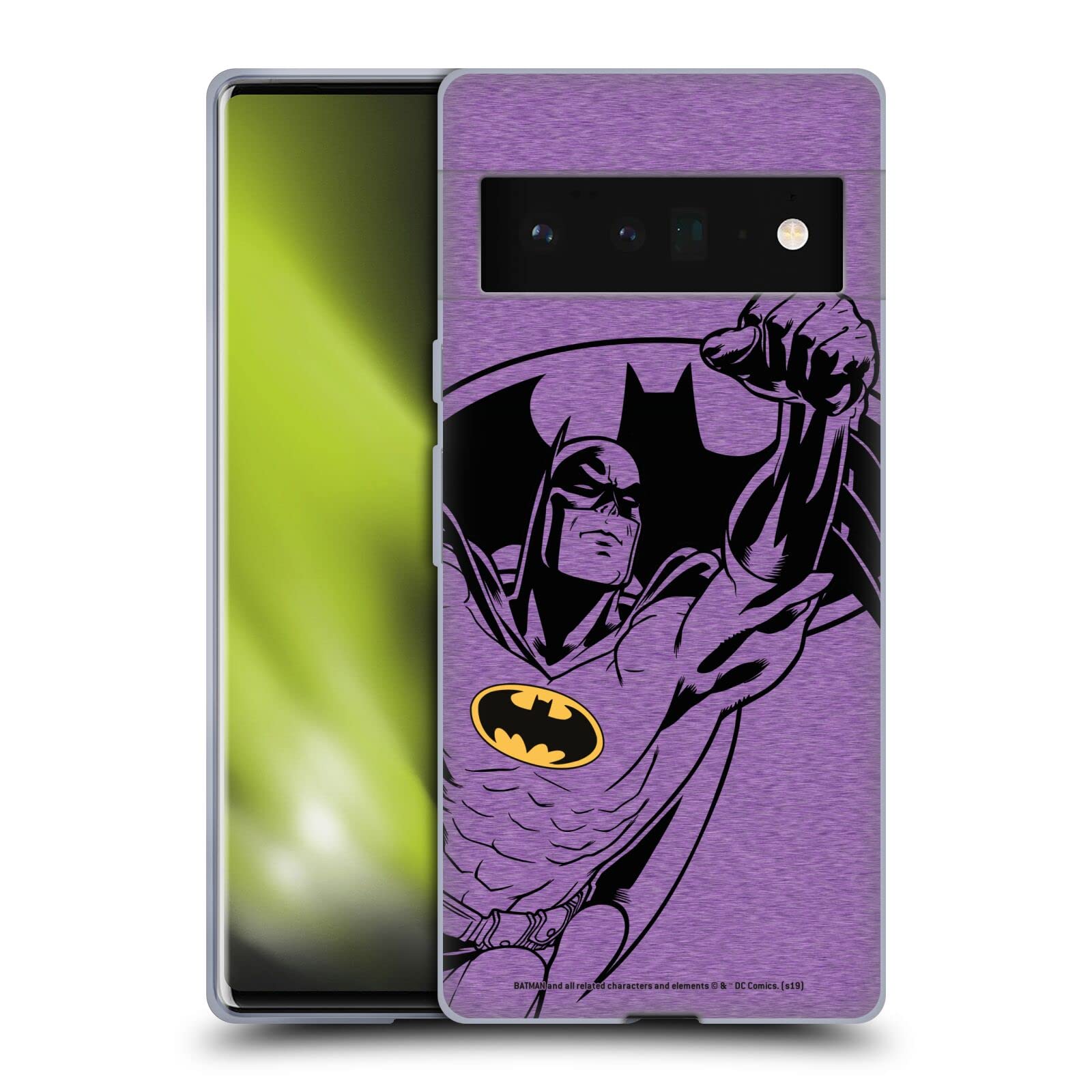 Batman Soft Gel Case for Google Pixel 6 Pro - DC Comics Licensed for Fans