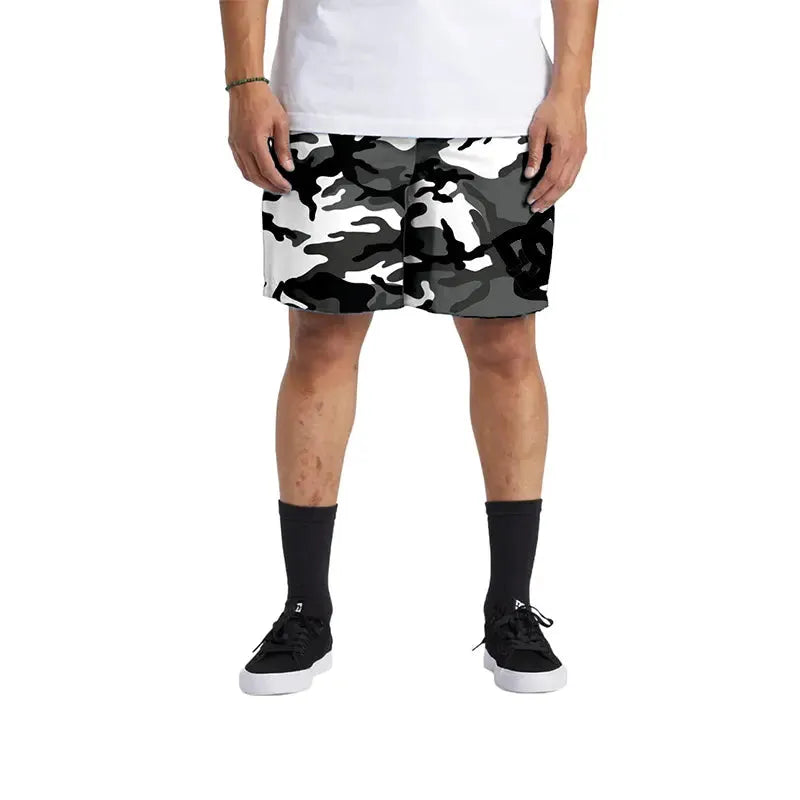 DC Shoes Men's Short Volley Sneakers - Camouflage Design for Casual Wear & Outdoor Activities | Perfect for Walking, Running & Street Style