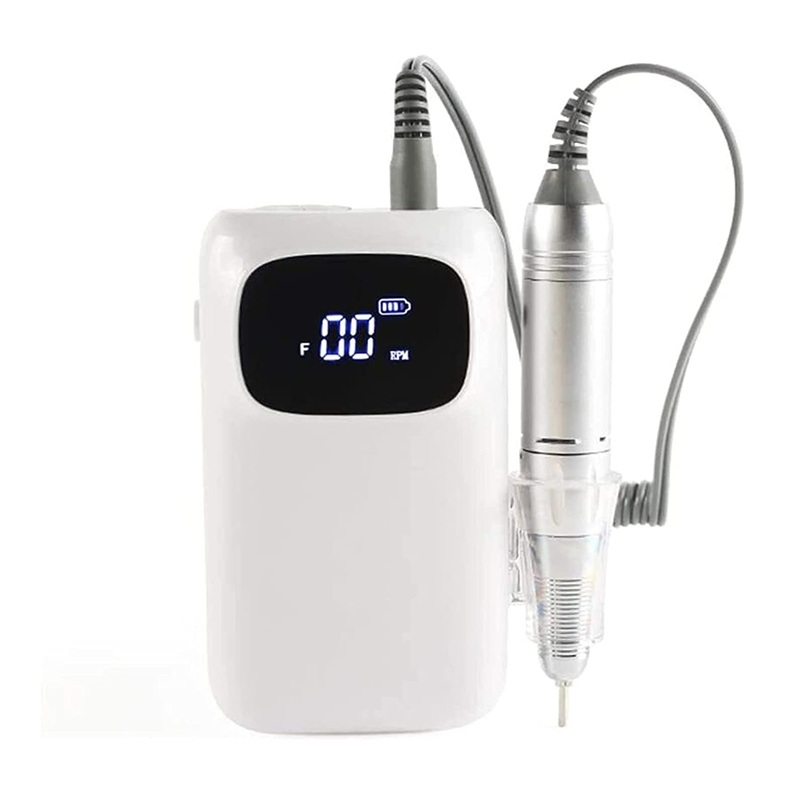Professional Electric Nail Drill Kit for Acrylic & Gel Nails - Portable Manicure Pedicure Tool with Polishing & Shaping Attachments - Perfect for Home Salon, Nail Art DIY & Professional Use