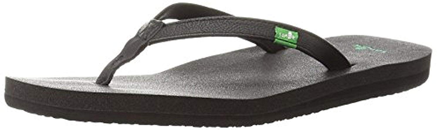 Sanuk Women's Yoga Joy Comfortable Sandals - Black Size 11 | Oxy Shoe Cleaner Kit for Sneakers & Footwear | Perfect for Yoga, Beach & Summer Walking