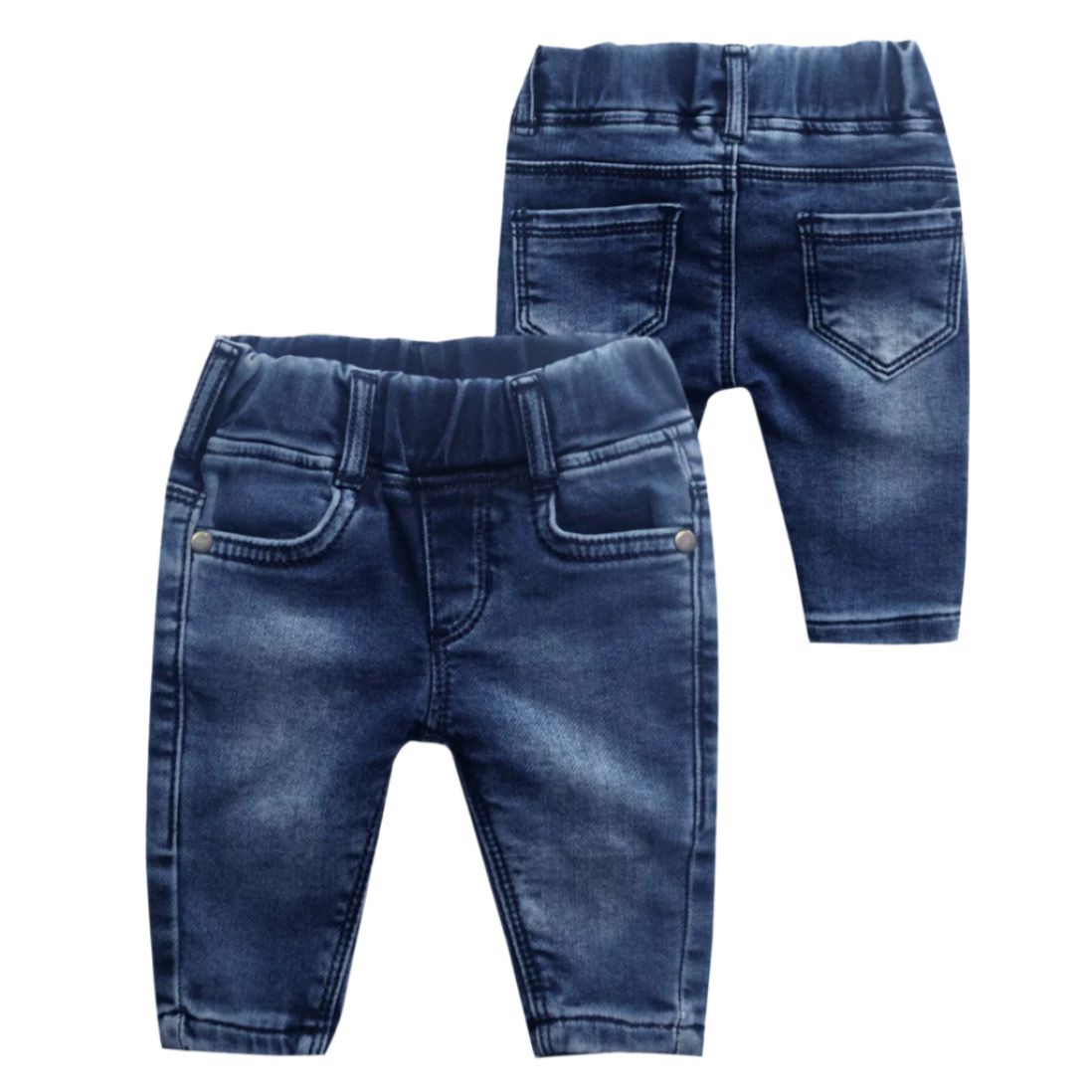 Stylish EMC Denim Pants - Medium Wash Jeans for Men & Women | Perfect for Casual Wear, Work & Everyday Outfits