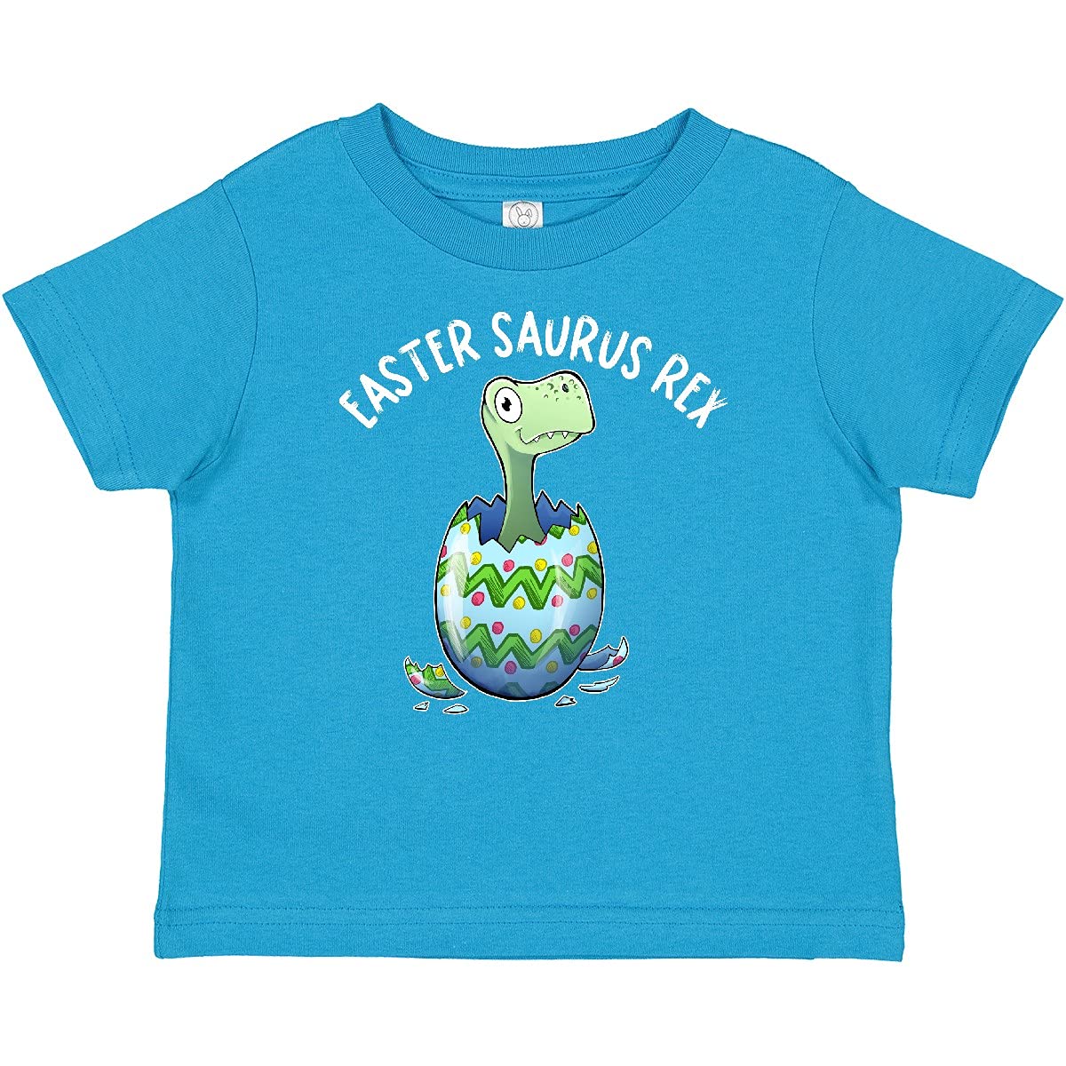 Inktastic Easter Saurus Rex Dinosaur Hatching Easter Egg Baby T-Shirt - Cute Dino Themed Shirt for Toddlers & Infants - Perfect for Easter Celebrations, Birthday Gifts & Family Photos