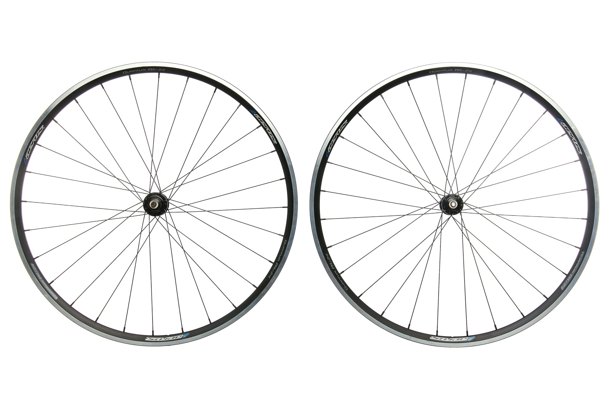 Aerus Quantum AL24 700c Aluminum Clincher Wheelset - Lightweight Road Bike Wheels for Racing & Training | Compatible with Shimano/SRAM