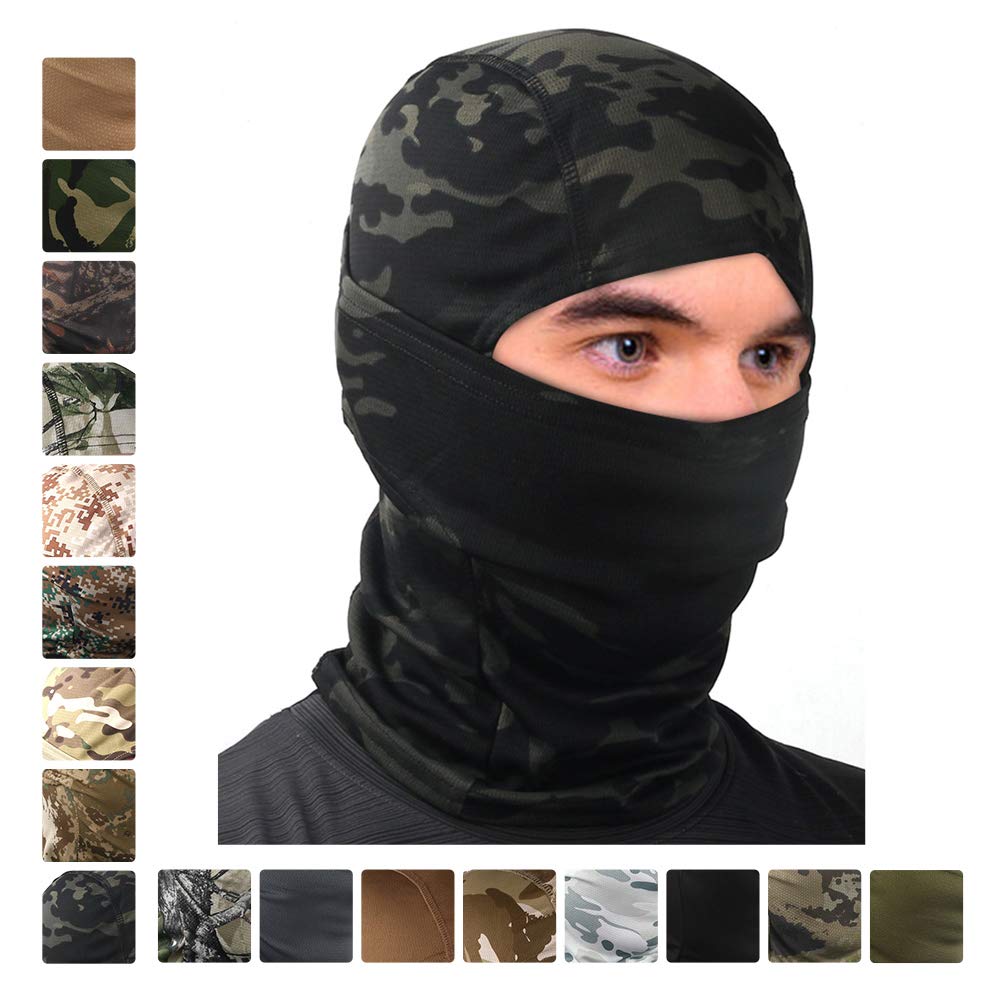 STARTAIKE Balaclava Face Mask - UV Protection, Windproof Tactical Hood for Skiing, Cycling, Fishing & Hunting - Camouflage Design for Outdoor Sports & Winter Activities