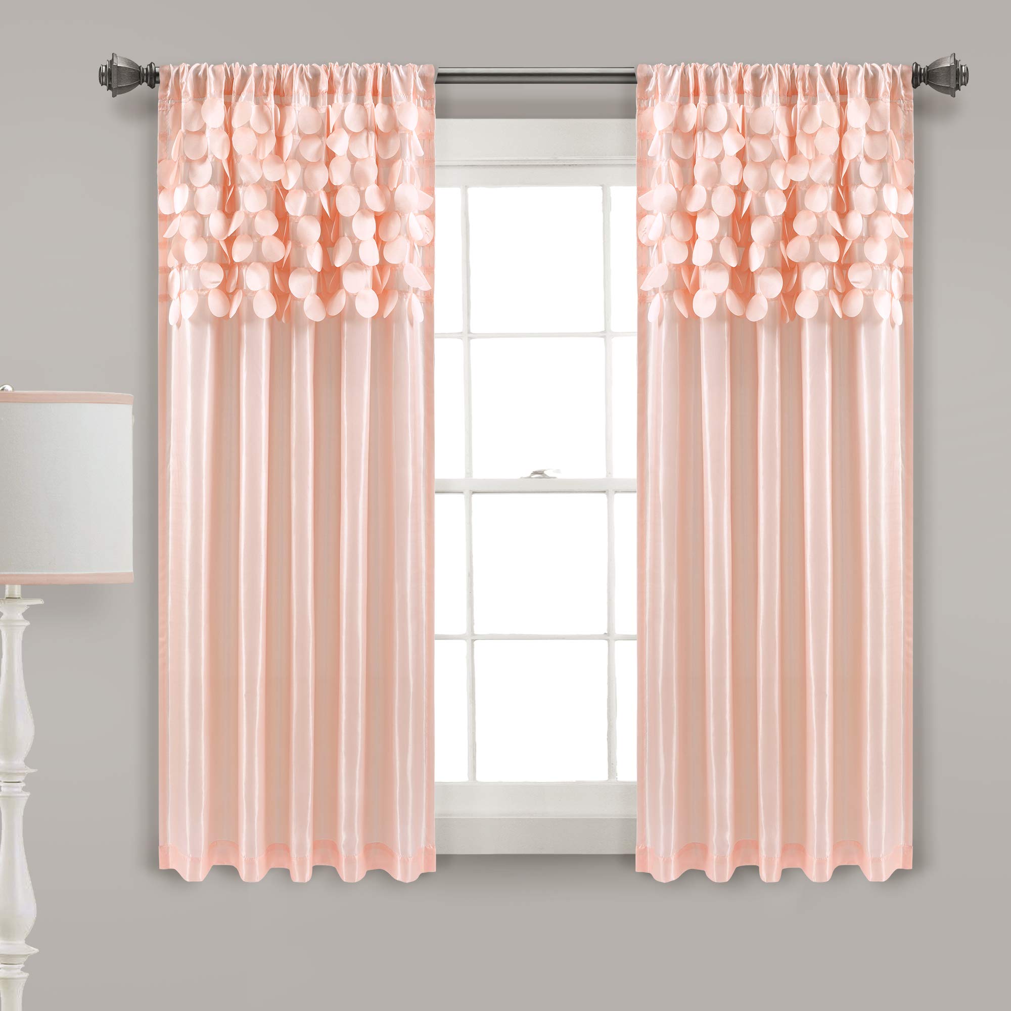 Lush Decor Circle Dream Window Curtains Panel Set - 54
