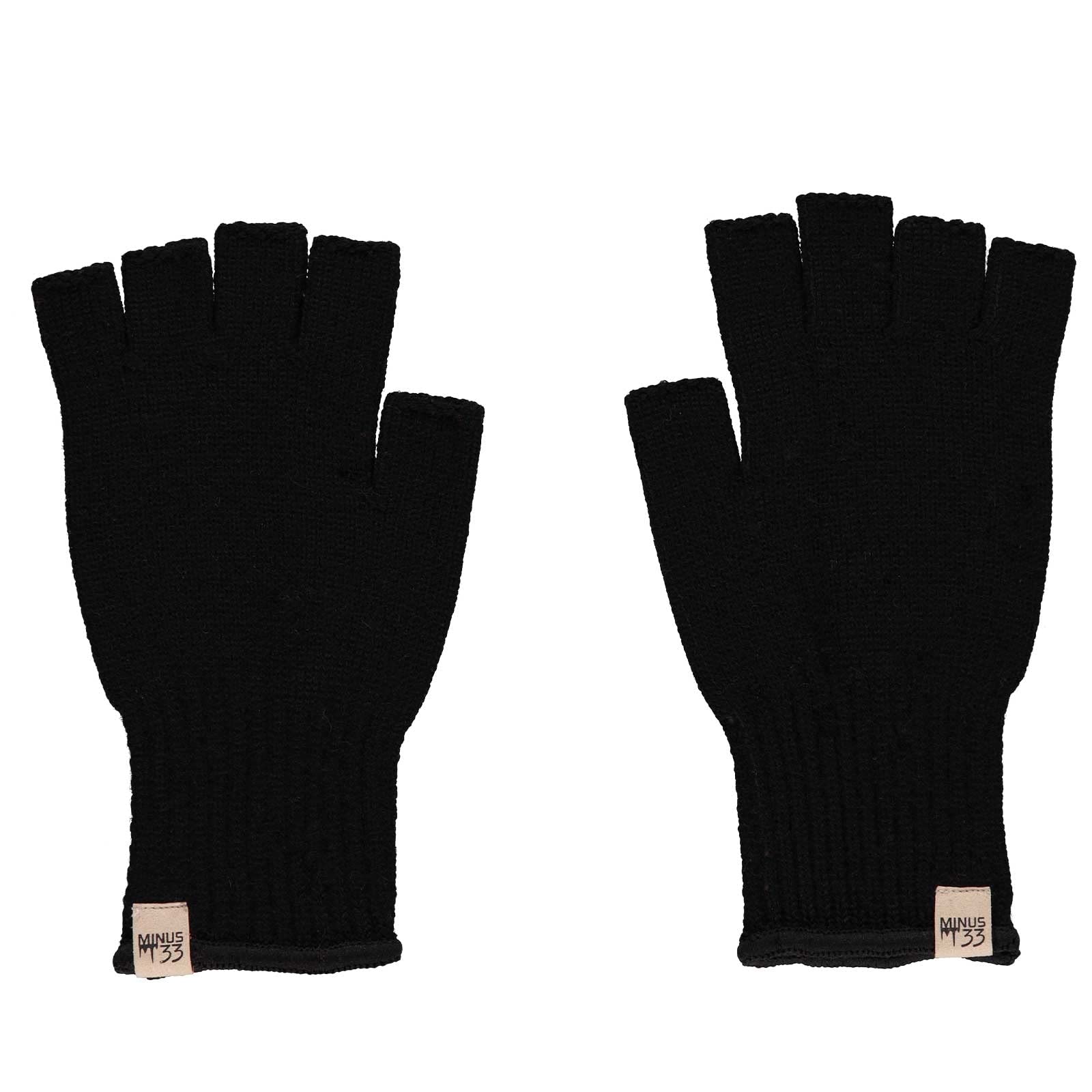 Minus33 Merino Wool Fingerless Gloves for Men & Women - Warm Thermal Knitted Half Finger Gloves for Hunting, Hiking, Running & Outdoor Activities