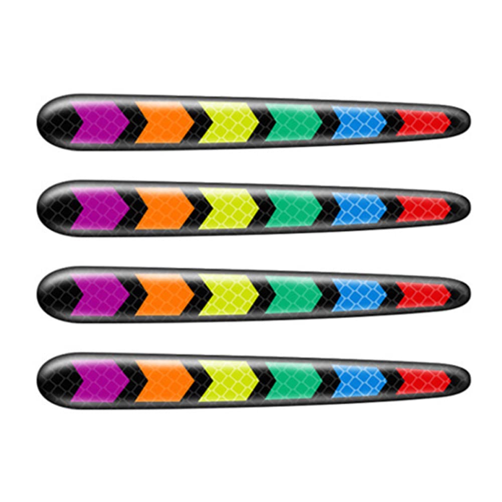 LHALUA Sport Badge Stickers - 2PCS Anti-Collision Car Emblem Decals for Rearview Mirrors | Waterproof Reflective Warning Stickers & Protective Film | Universal Fit for Cars, Trucks, SUVs | Perfect for Night Driving & Parking Safety
