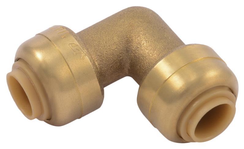 3/8 Inch 90 Degree Elbow Lead-Free Brass Fitting - SharkBite U246LF - Perfect for Plumbing, HVAC, and DIY Water Supply Projects
