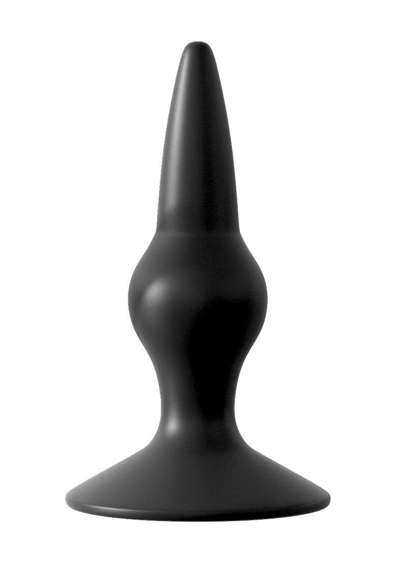 Anal Fantasy Collection Silicone Starter Plug - Beginner Butt Plug for Comfortable Anal Play, Black | Perfect for Couples Play, Solo Exploration & BDSM Accessories