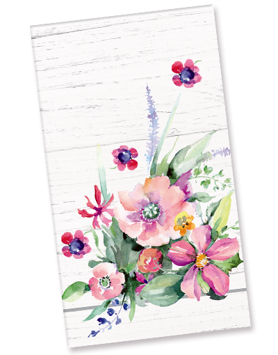 Farmhouse Style Floral Guest Towel Napkins - 36 Count, Soft & Absorbent for Bathroom, Kitchen, and Dining Table Decor