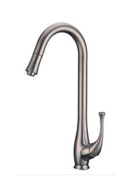 Dawn Pull-Out Kitchen Sink Faucet - Brushed Nickel, Solid Brass Construction, AB50 3084BN for Modern Home Cooking