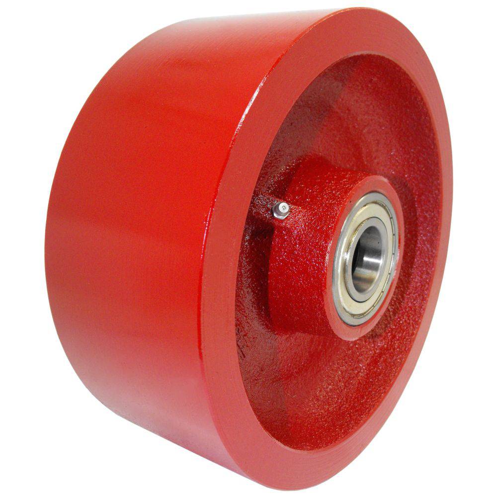 10-Pack Heavy Duty Ductile Steel Wheels - 6000 Lbs Capacity per Wheel - Ideal for Industrial Equipment, Warehouse Carts, and Heavy-Duty Utility Trailers