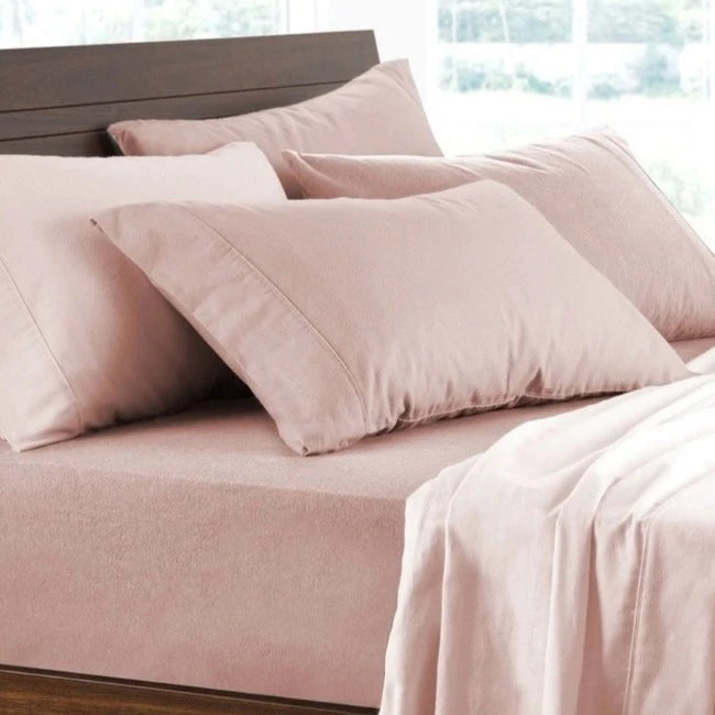 Premium Cotton Flannelette Sheet Set - Soft & Cozy Bedding by Logan and Mason | Perfect for Winter Nights, Guest Rooms & Cozy Home Decor