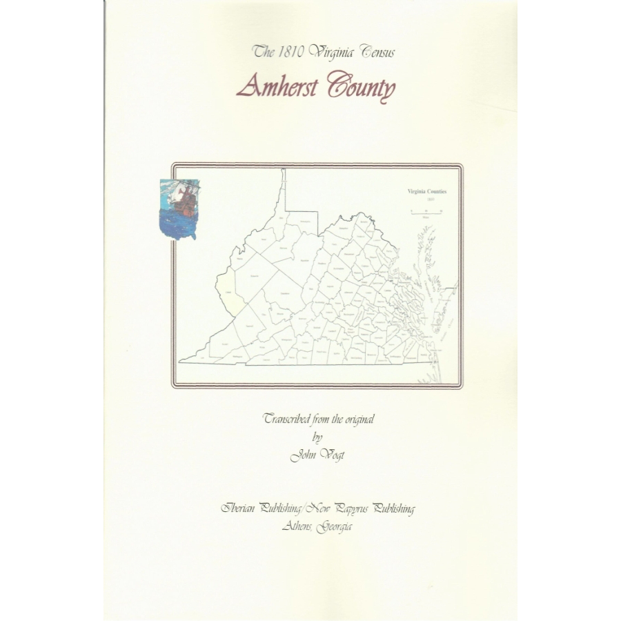 Amherst County Virginia 1810 Census Records - Genealogy & Historical Research for Ancestry & Family History
